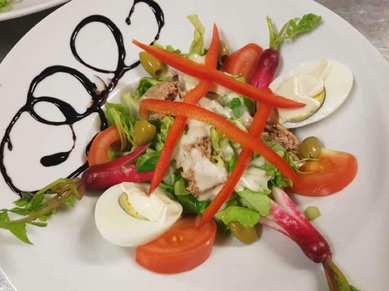 Restaurant food dish